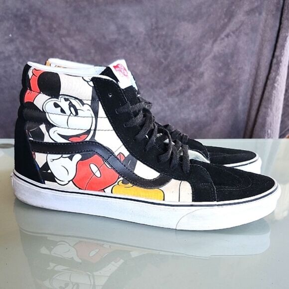 Vans Limited Edition Sk8-Hi "Mickey And Friends" High Top Sneakers - Picture 1 of 11